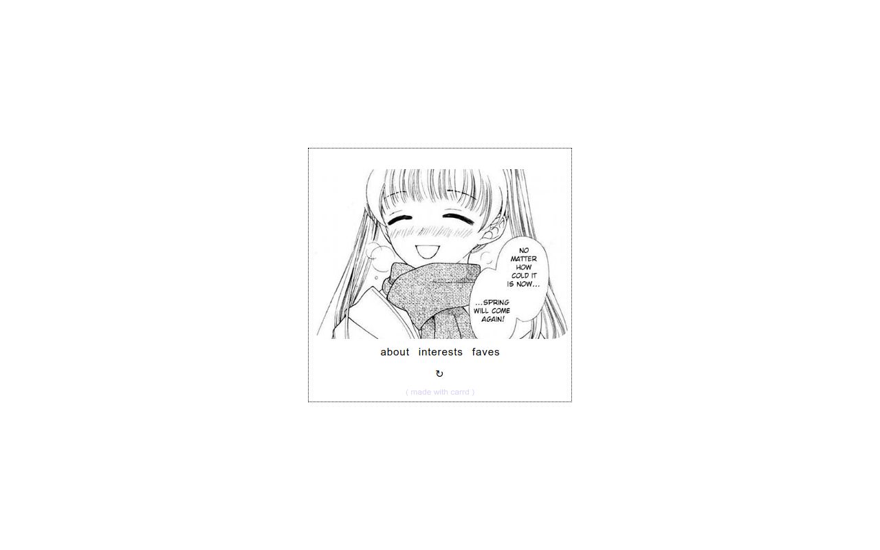 Carrd profile picture for @peaceful